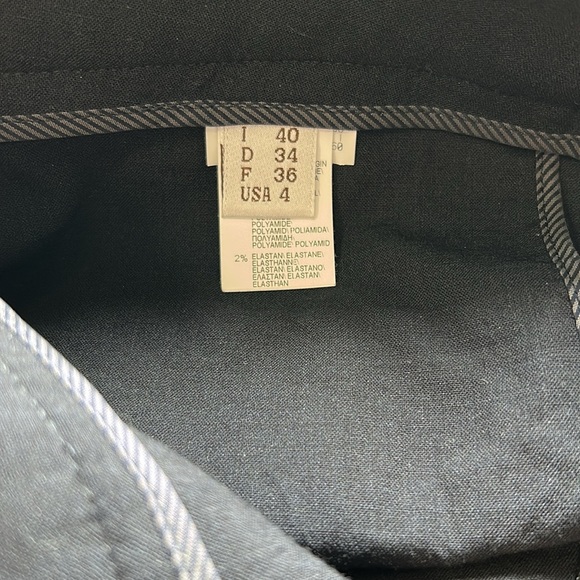 BRUNELLO CUCINELLI  Trouser Ankle Pant Navy Blue Embellished Stripe Pockets Sz 4 - Picture 9 of 13